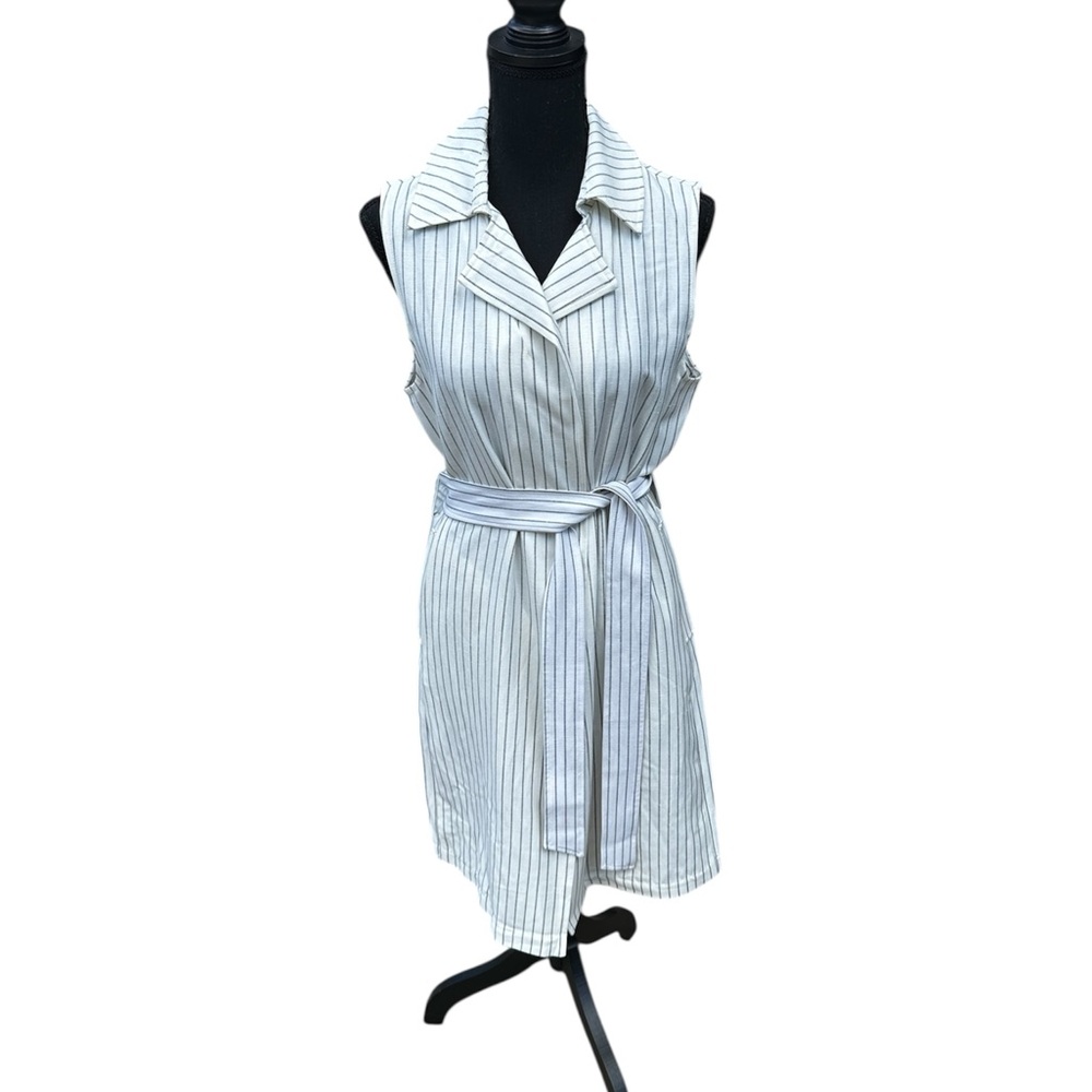 🆕 Banana Republic Factory Collar Belted MIDI Vest/Dress W/ Pockets Size S